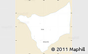 Classic Style Simple Map of Caldono, single color outside