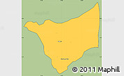 Savanna Style Simple Map of Caldono, cropped outside