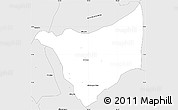 Silver Style Simple Map of Caldono