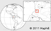 Blank Location Map of Caloto