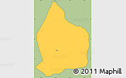Savanna Style Simple Map of Caloto, cropped outside