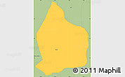 Savanna Style Simple Map of Caloto