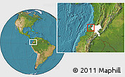 Satellite Location Map of GUAPI (Is.), highlighted parent region