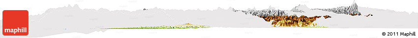 Physical Horizon Map of Cauca, cropped outside