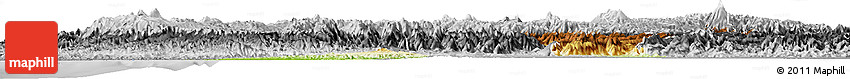 Physical Horizon Map of Cauca, desaturated