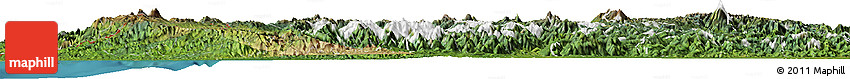 Satellite Horizon Map of Cauca