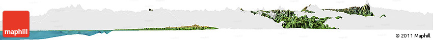 Satellite Horizon Map of Cauca, single color outside