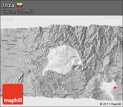 Gray 3D Map of Inza