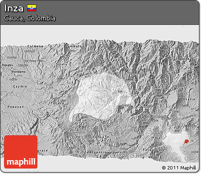 Gray 3D Map of Inza