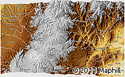 Physical 3D Map of Inza