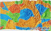 Political 3D Map of Inza