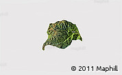 Satellite 3D Map of Inza, cropped outside