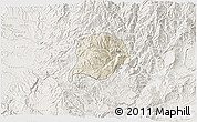 Shaded Relief 3D Map of Inza, lighten