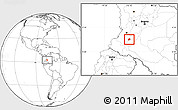 Blank Location Map of Inza