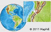 Physical Location Map of Inza, highlighted parent region