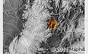 Physical Map of Inza, desaturated