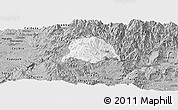 Gray Panoramic Map of Inza