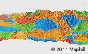 Political Panoramic Map of Inza