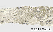 Shaded Relief Panoramic Map of Inza
