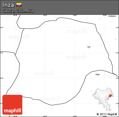 Blank Simple Map of Inza