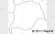Blank Simple Map of Inza, no labels