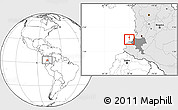 Blank Location Map of Isla, highlighted country, highlighted parent region