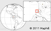 Blank Location Map of Isla, highlighted parent region