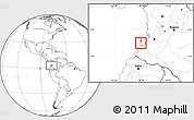 Blank Location Map of Isla