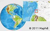 Physical Location Map of Isla, highlighted country