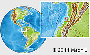 Physical Location Map of Isla