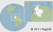 Savanna Style Location Map of Isla, highlighted country, within the entire country, hill shading