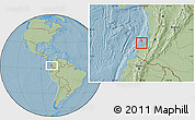 Savanna Style Location Map of Isla, hill shading