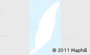 Gray Simple Map of Isla, single color outside