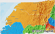 Political 3D Map of Lopez de Micay