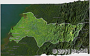 Satellite 3D Map of Lopez de Micay, darken