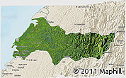 Satellite 3D Map of Lopez de Micay, shaded relief outside