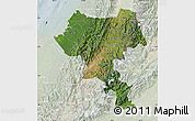 Satellite Map of Cauca, lighten