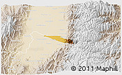 Physical 3D Map of Miranda, lighten