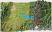 Political 3D Map of Miranda, satellite outside