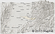 Shaded Relief 3D Map of Miranda, semi-desaturated
