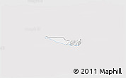 Silver Style 3D Map of Miranda, single color outside