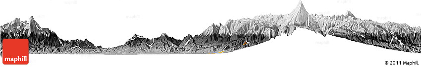 Physical Horizon Map of Miranda, desaturated