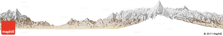 Physical Horizon Map of Miranda, lighten