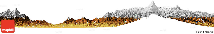 Satellite Horizon Map of Miranda, physical outside