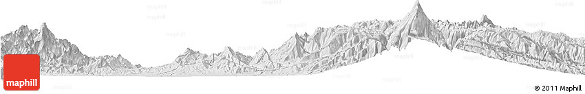 Silver Style Horizon Map of Miranda