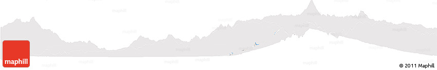 Silver Style Horizon Map of Miranda, single color outside