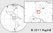 Blank Location Map of Miranda