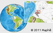 Physical Location Map of Miranda, highlighted country, highlighted parent region