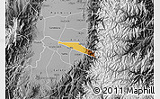 Physical Map of Miranda, desaturated