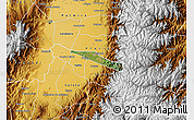 Satellite Map of Miranda, physical outside